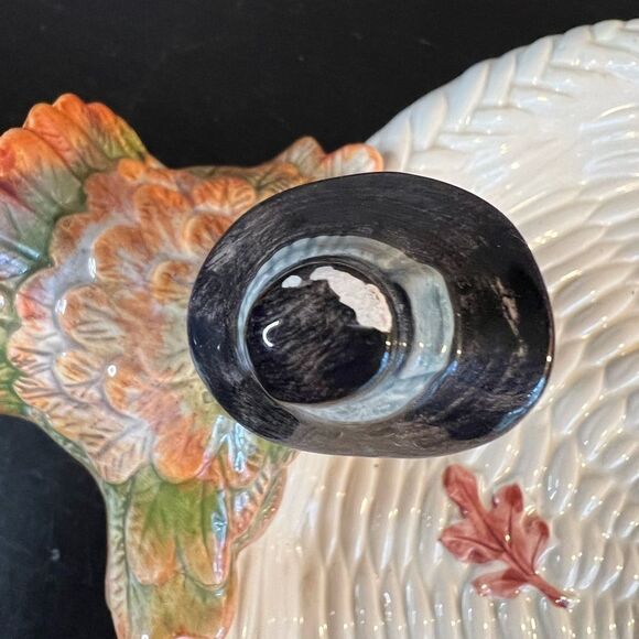 Fitz & Floyd 1990 pilgrims progress thanksgiving serving tray - Picture 9 of 16